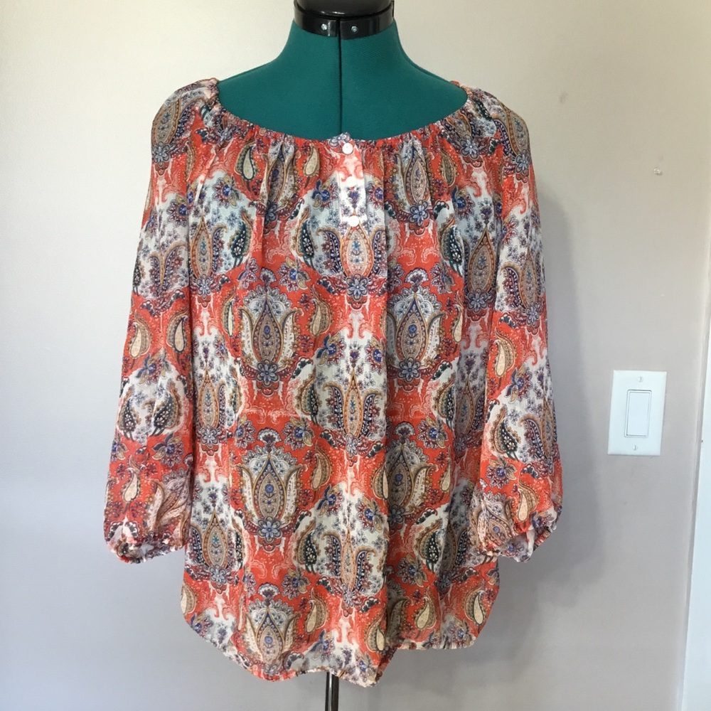 LIZ CLAIBORNE Multi color top